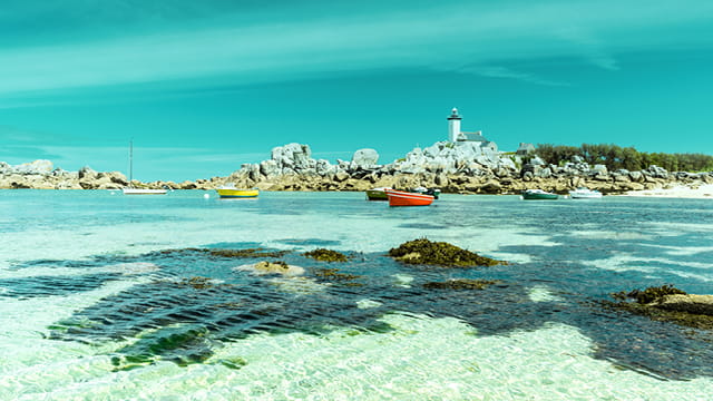 Photo de la mer en bretagne