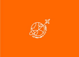 Logo du globe avec un avion